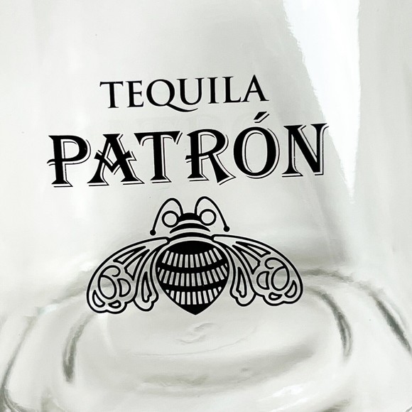 PATRON Margarita Shaker Glass Chrome Bottle 18oz Cocktail Mixer Tequila Whisky - Picture 5 of 10
